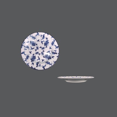 華夏青花青花平盤 P71-156