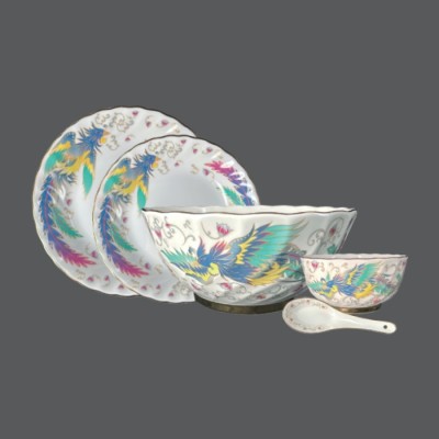 鳳凰花6人份餐具組 ZN71-17PCS-178