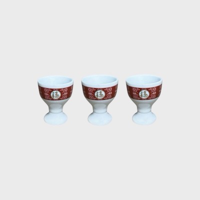 高腳白福壽杯/3039